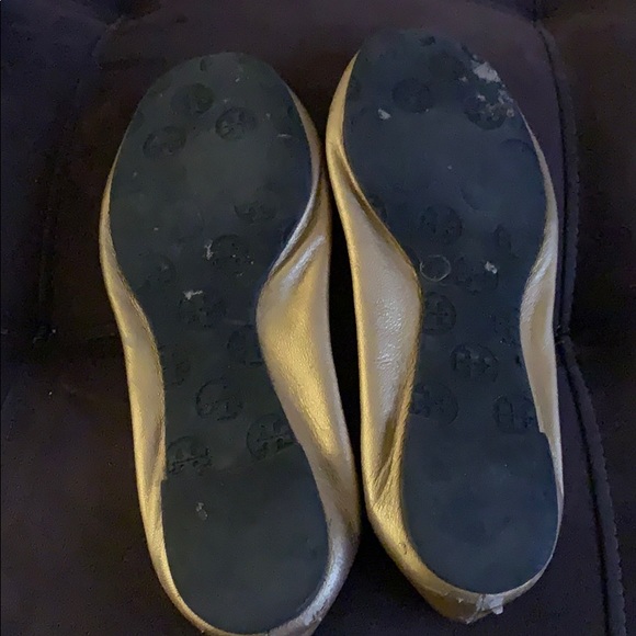 Tory Burch leather Gold Reva flats 9 - Picture 5 of 7